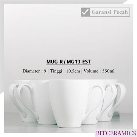 Jual Mug Keramik Ml Pcs Polos By Indo Keramik Cangkir Keramik