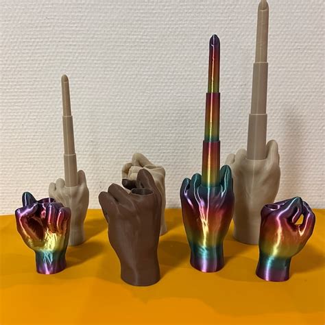 D Printed Middle Fingers Etsy