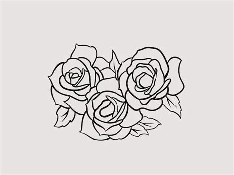 Premium Vector | Vector Rose Flower Sketch