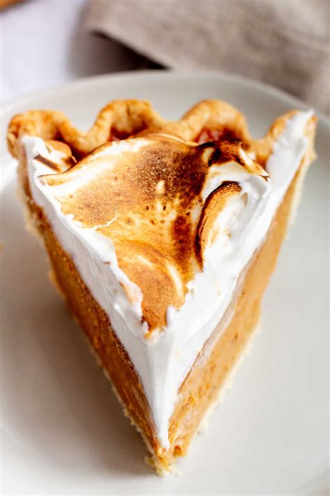 Sweet Potato Pie With Toasted Marshmallow Meringue Little Vintage Baking