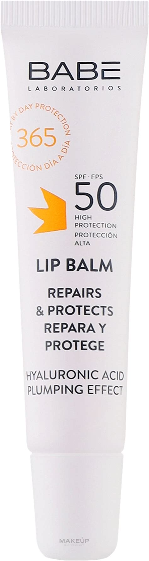 Сонцезахисний бальзам для губ з гіалуроновою кислотою SPF 50 - Babe ...