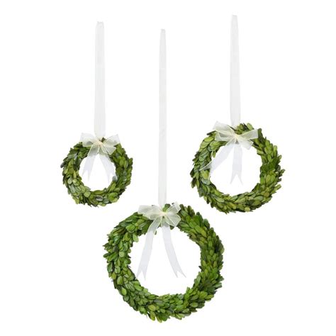 Preserved Boxwood Wreaths Set Of Old Cannery Furniture