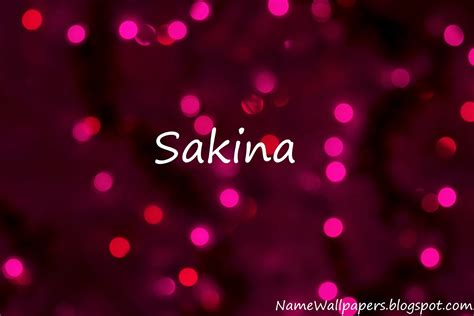 Sakina Name Wallpapers Sakina ~ Name Wallpaper Urdu Name Meaning Name ...