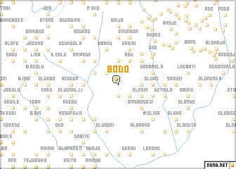 Bodo (Nigeria) map - nona.net