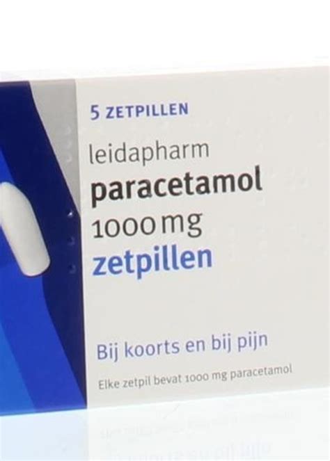 Leidapharm Paracetamol Zetpil 1000mg 5 Stuks AKTIEDROGIST