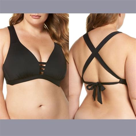 New Becca X Color Code Halter Bikini Top I Gem