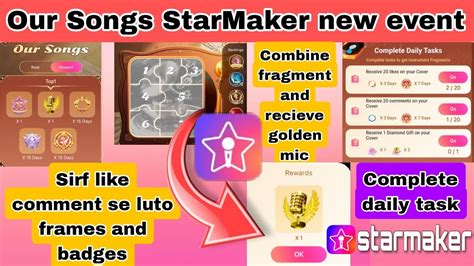 Starmaker New Event Our Songs New Event Starmaker Full