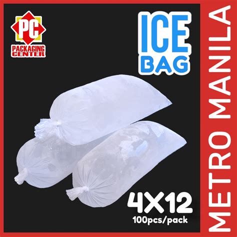 4x12 Ice Bag By 100pcs Per Pack Metro Manila Shipping Code Shopee