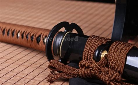 handmade Japanese wakizashi Samurai Sword damascus folded steel battle ready full tang sharp ...