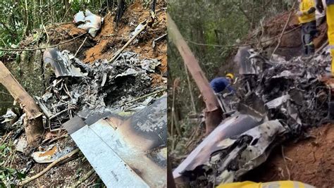 Foto Do Reto Que Caiu - Veja vídeo dos destroços do avião com mineiros que caiu em Santa ...