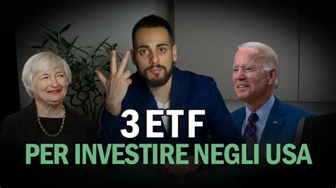 3 ETF Per Investire Nel Mercato Americano Portafoglio Smart YouTube