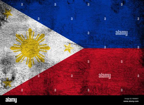 Philippines Grunge And Dirty Flag Illustration Perfect For Background