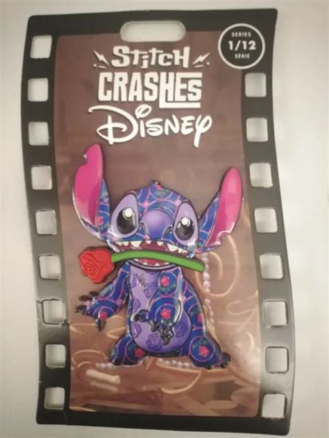 Disney Stitch Crashes Beauty And The Beast Pin