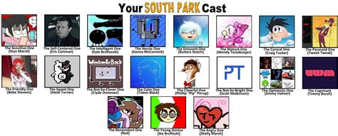 South Park Cast but my Version by adrielferrer on DeviantArt