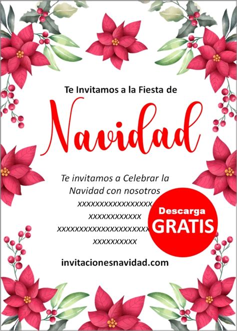 Invitaciones Para Fiesta De Navidad Invitaciones Navidad