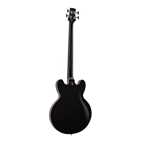 San Francisco Semi Acoustic Bass By Gear4music Black Gear4music