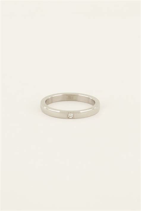 Ring Met Transparante Steen Odds Ends