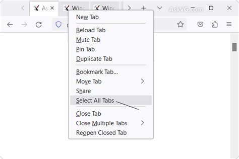 Tip How To Copy Export Urls Of All Opened Tabs In Firefox Askvg