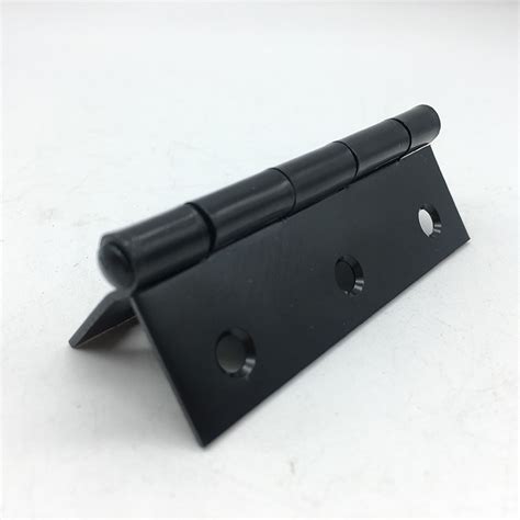 Matte Black Square Corner Door Hinges Steel Hinge For United Stated