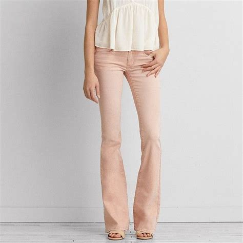 Aeo Denim X Boho Artist Flare Peach Jeans