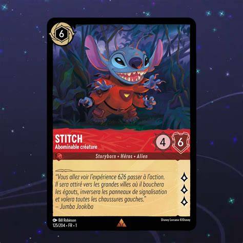 Disney Lorcana Tcg Carte Stitch