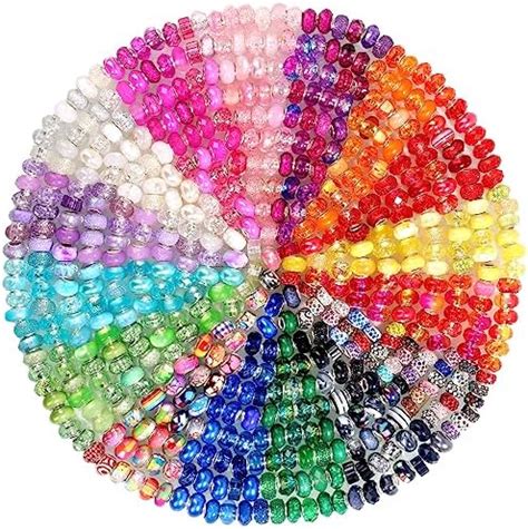 Cludoo Pieces Large Hole Bead For Jewelry Making Color European