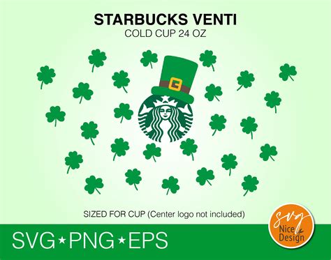 St Patrick S Day Svg Starbucks Saint Patricks Day Gift Etsy UK