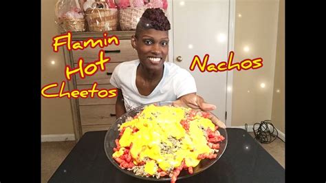 FLAMIN HOT CHEETOS NACHOS MUKBANG YouTube