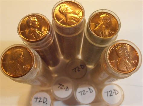 D Lincoln Memorial Cent One Roll Brilliant Uncirculated For