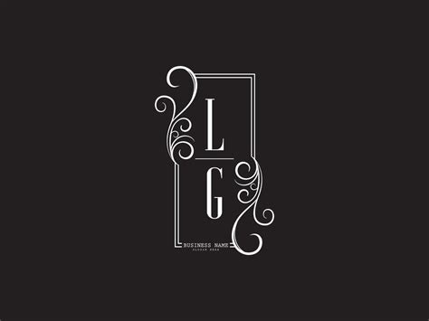 Letra ícone Do Logotipo Lg Iniciais Lg Gl Design De Imagem Do Logotipo