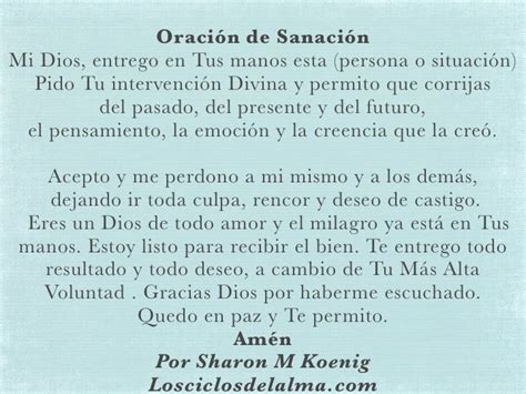 Oracion De Sanacion Oracion De Sanacion Frases Espirituales Oraciones Images