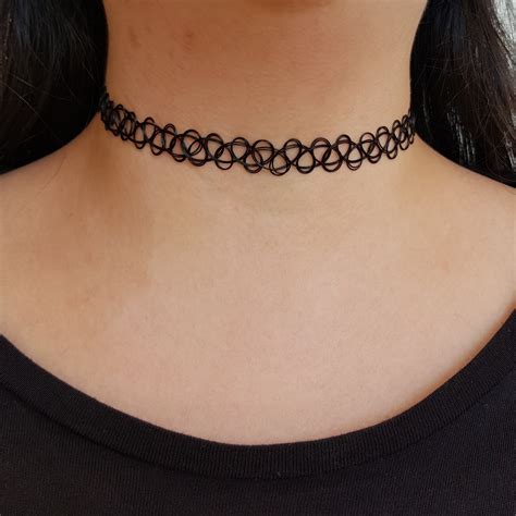 New Colours Classic S Tattoo Choker Necklace Etsy Australia