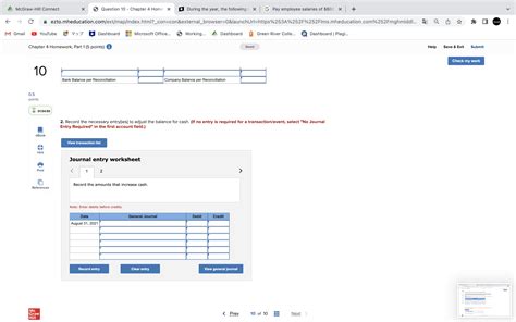 Solved A Mcgraw—hill Connect X 6 Question 10 Chapter 4 Homt X E