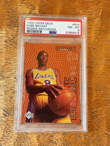 1996 97 Kobe Bryant Upper Deck R10 Rookie Exclusives PSA 8 NM MT 6916