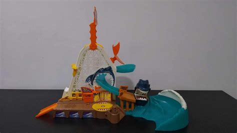 Pista Hot Wheels Parque do Tubarão Completa Valor 219 Reais Brinquedo Hot Wheels Usado