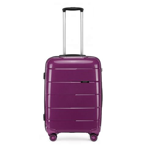 K1997l Kono 20 Inch Cabin Size Hard Shell Pp Suitcase Purple