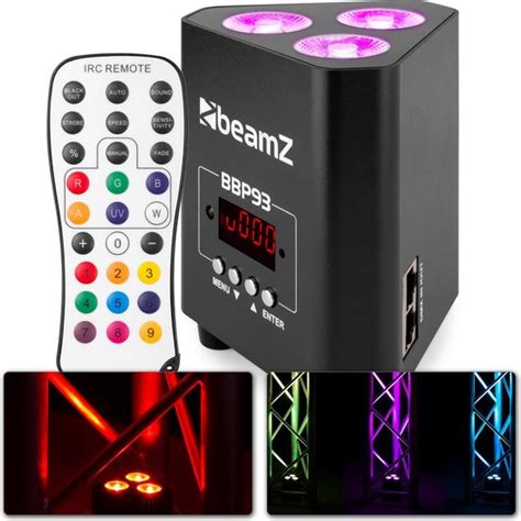 Uplighter Led Beamz Bbp Set Van Uplights Met X W Led S Per