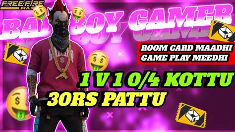 V Kottu Rs Pattu Free Fire Live In Telugu Ff Bad Boy Gamer Is