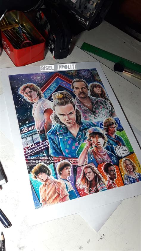 Stranger Things 3 Fanart Disegni Di Celebrità Disegni Idee Creative