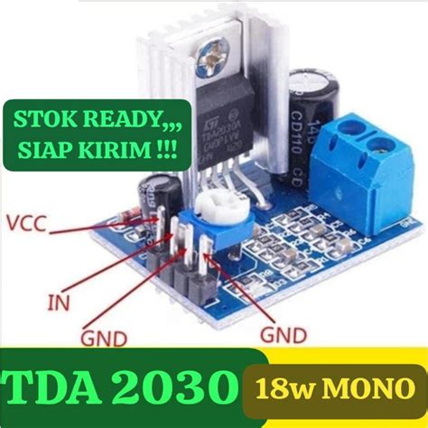 Jual Tda A Tda A Mono Audio Amplifier Modul Single Board W