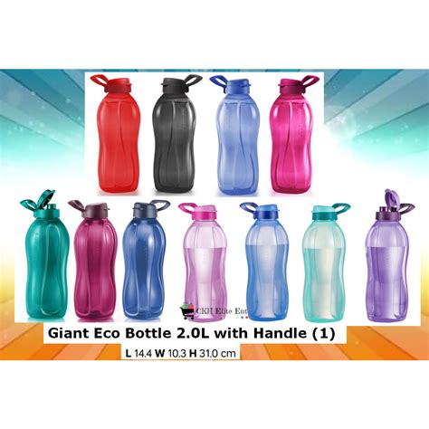 Tupperware New Giant Eco Bottle L With Handle Strap Pieces