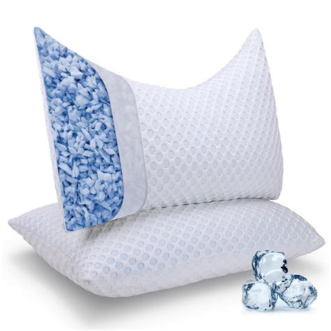 Cooling Side Sleeper Pillows For Neck And Shoulder Pain Relief Sleeping