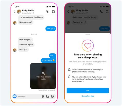 Instagram blurs nude images in private messages of minors
