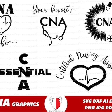 Certified Nursing Assistant Svg Cna Stethoscope Svg Etsy