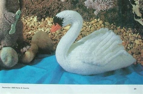 Swan Toy Knitting Pattern By Georgina Manvell Pdf Download Etsy Uk