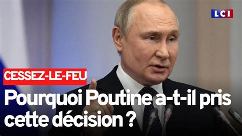 Pourquoi Le Cessez Le Feu De Poutine Profite Moscou Youtube