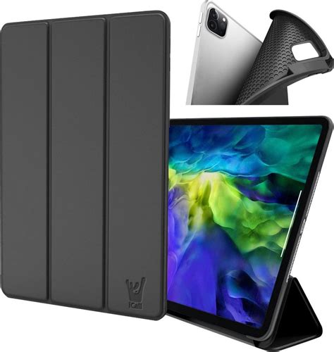 IPad Pro 2021 Hoes Smart Cover 12 9 Inch Trifold Book Case Leer