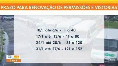 AL TV 1ª Edição Prazo para renovação de permissões para transporte