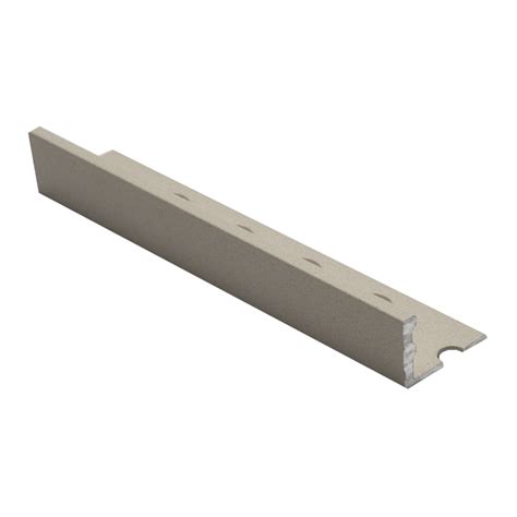 Genesis Textured Sand Stone Straight Edge Aluminium Tile Trim Esa M