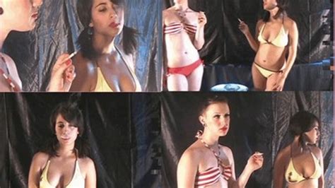 Asa Moxie Bikini Smokers Smoking Fetish Clip Venue Clips Sale